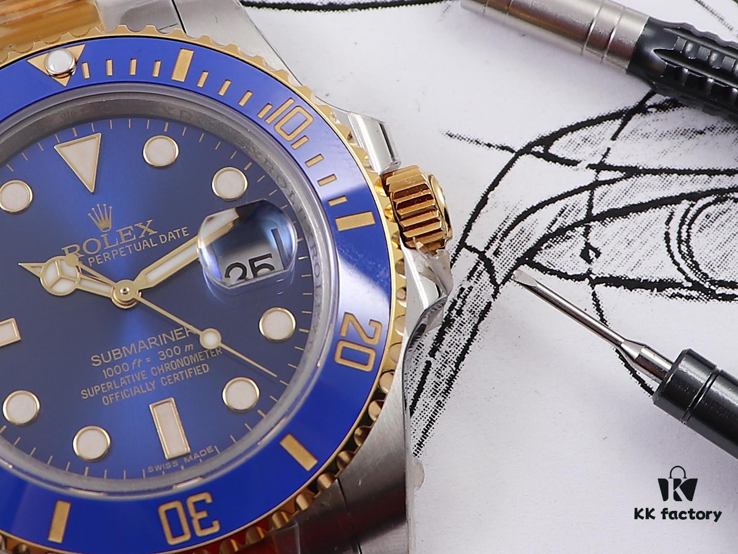 D1 Factory Launches New Gold-Plated Rolex Submariner Two-Tone 18K Gold Series
