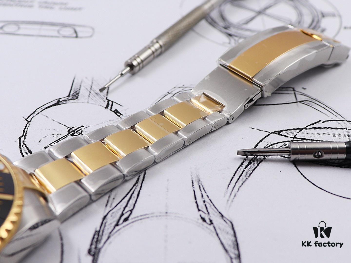 D1 Factory Launches New Gold-Plated Rolex Submariner Two-Tone 18K Gold Series