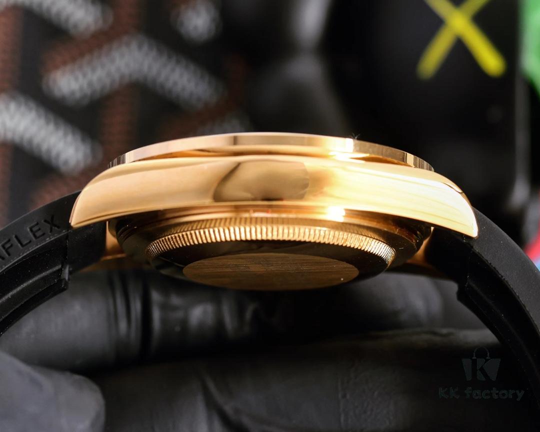 ROLEX Daytona Series Automatic Mechanical Watch with Stainless Steel Case, 43mm Size, Coated Glass, Stainless Steel Bracelet, Original Clasp