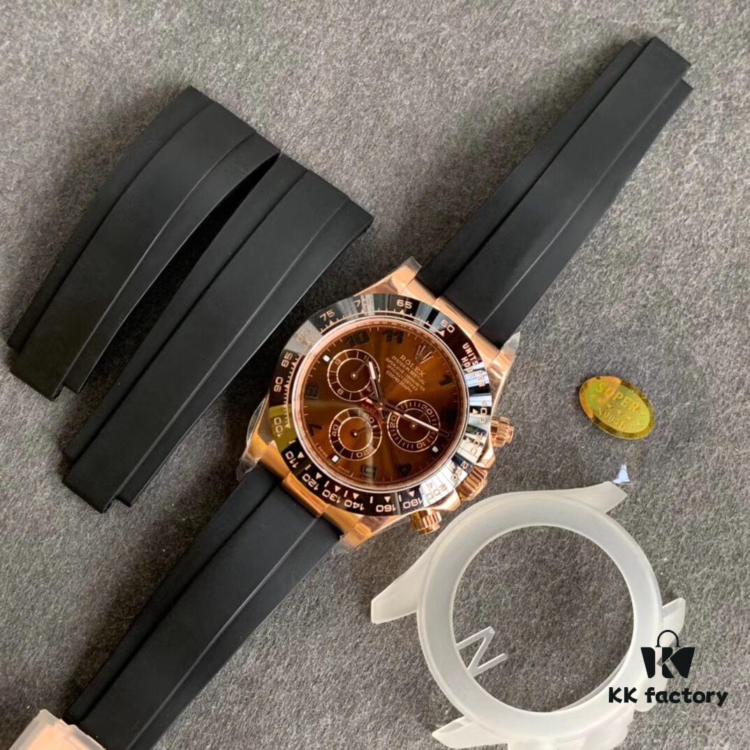 Sky-Defying Marvel Rose Gold Ceramic Bezel 'Tape Edition' Upgraded to Latest V3 Version! N Factory's Newly Customized Rolex Daytona Exclusive Cal.4130 Automatic Movement