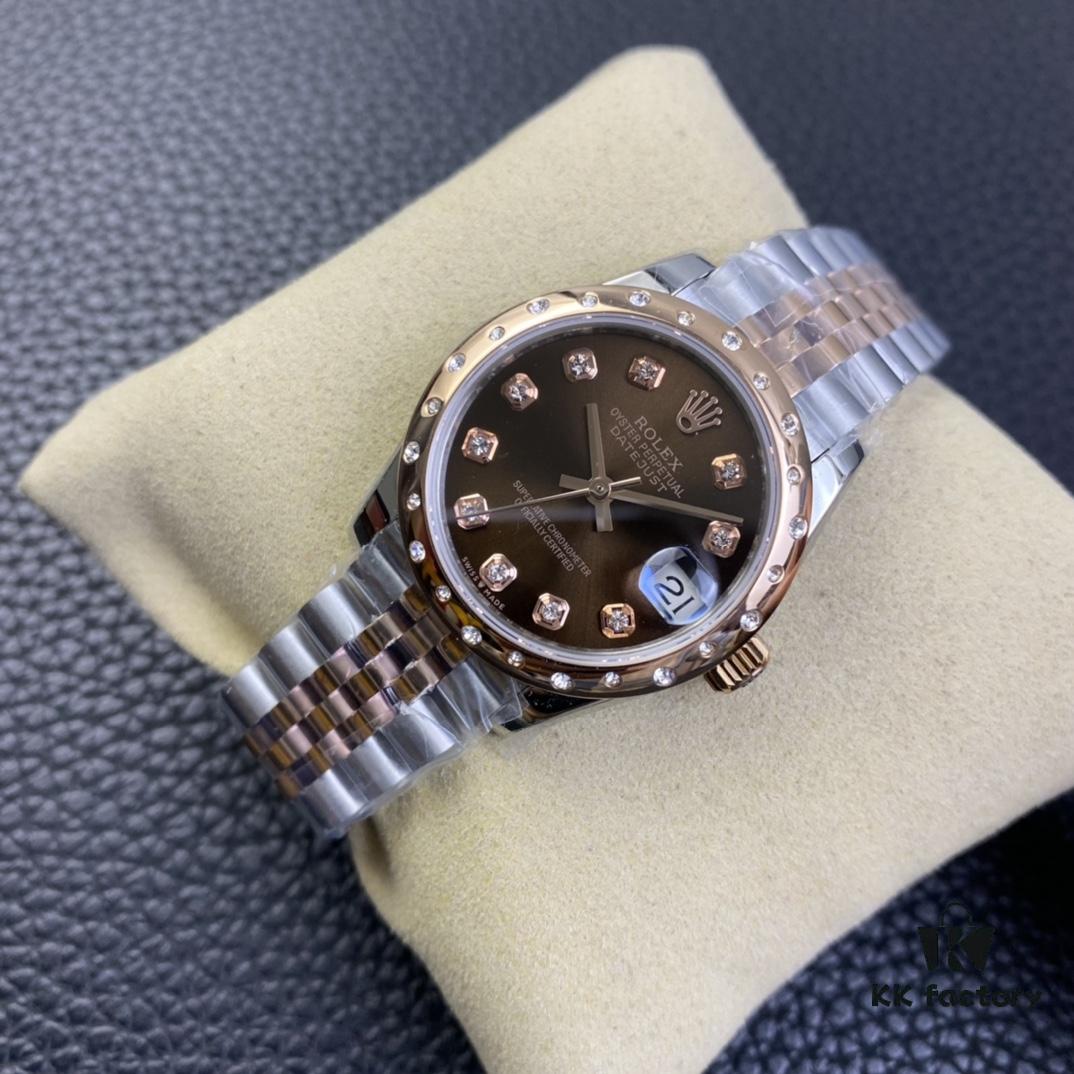 Rolex Ladies Datejust 31 Series Six Chocolate Dial with Diamonds