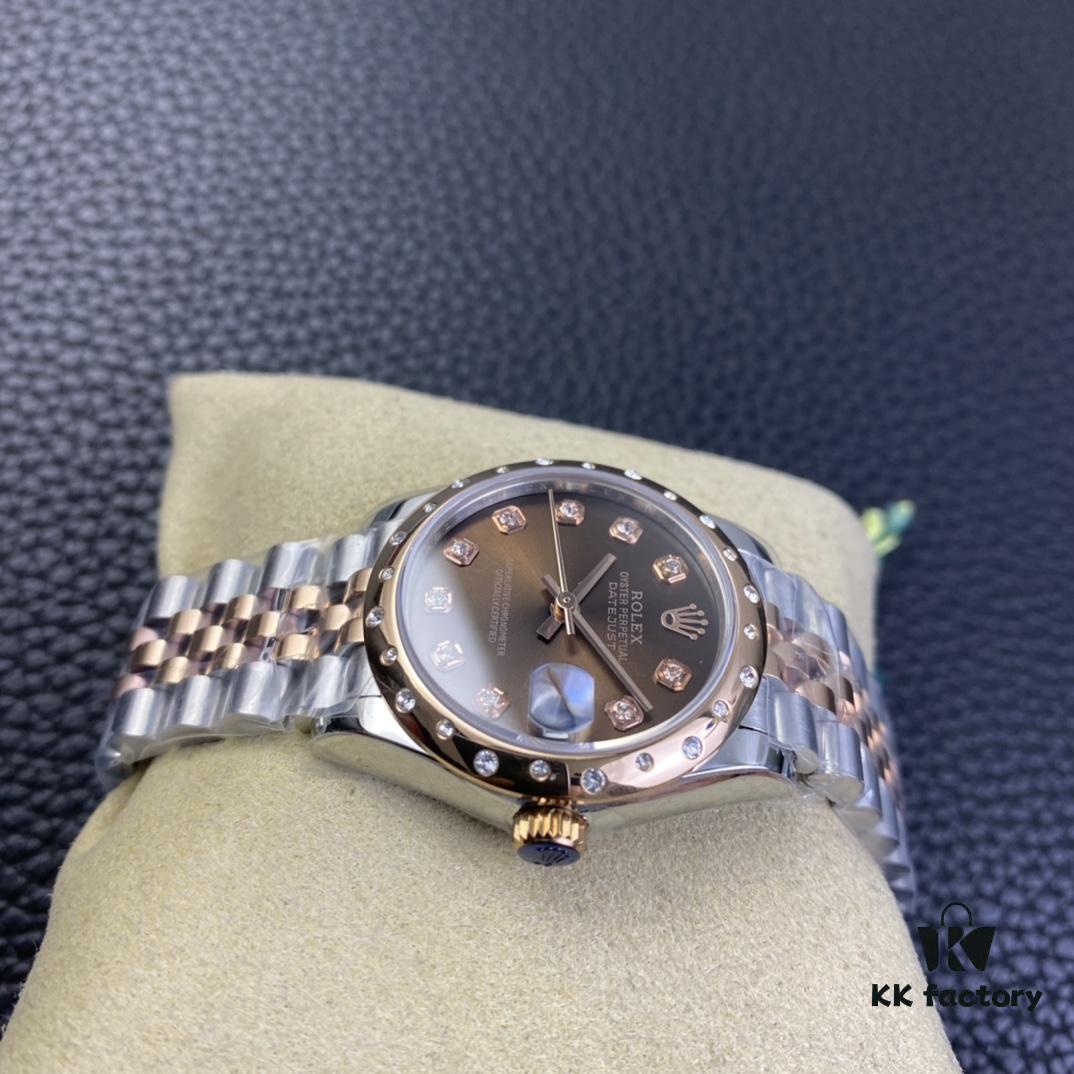 Rolex Ladies Datejust 31 Series Six Chocolate Dial with Diamonds