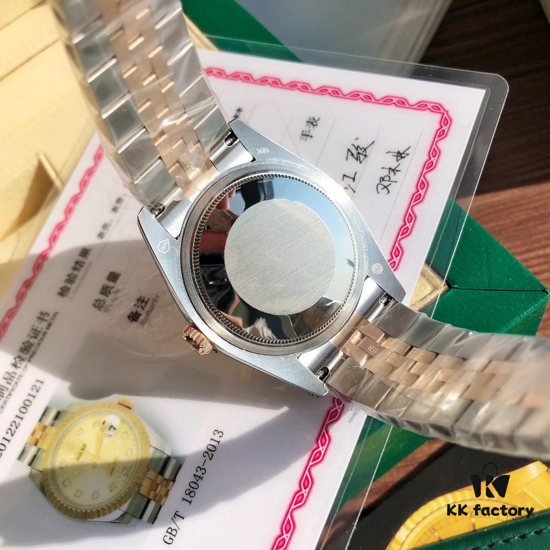 ROLEX Rolex Datejust Women's 36mm Swiss ETA-2671 Movement 18K Gold Plated Oystersteel 904L Sapphire Crystal Waterproof Luxury Watch