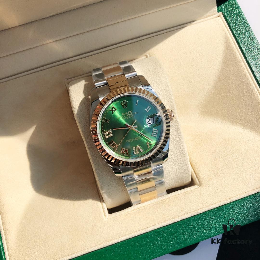 ROLEX - Rolex Datejust, Women's 36mm Size, Genuine 18K Gold Plated, Equipped with GTC China Certification, Swiss ETA2671 Movement, Sapphire Crystal, Oyster Case with Triplock Crown, Glidelock Clasp