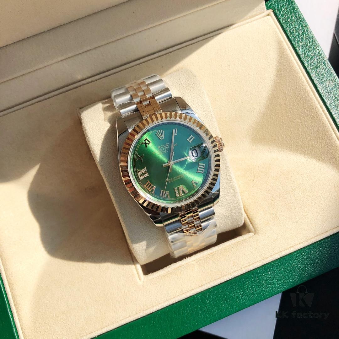 ROLEX - Rolex Datejust, Women's 36mm Size, Genuine 18K Gold Plated, Equipped with GTC China Certification, Swiss ETA2671 Movement, Sapphire Crystal, Oyster Case with Triplock Crown, Glidelock Clasp