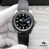 N Factory Replica Rolex Yacht-Master Series m226659-0002, 42mm Oyster Perpetual in 18ct White Gold with Matte Black Cerachrom Bezel and Oysterflex Bracelet