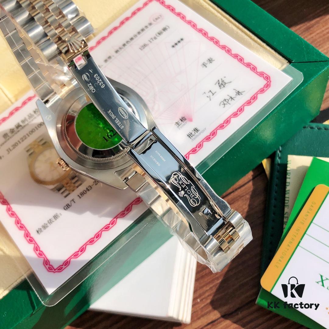 ROLEX - Oyster Perpetual Datejust Men's 41mm with 18K Gold Plating, Swiss ETA-2824 Movement, 904L Stainless Steel and Gold Alloy Case, Sapphire Crystal, Glidelock Clasp