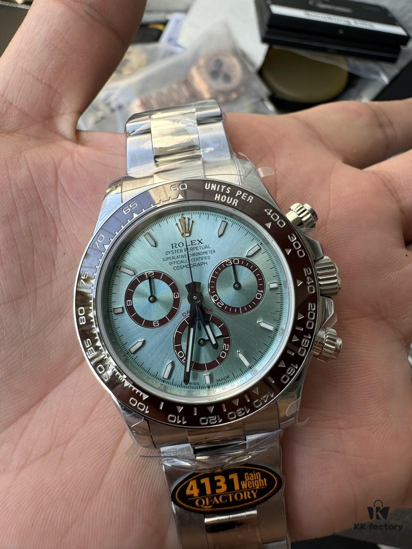 QF Counterweight Ice Blue Dial 4131 Movement Skeletonized
