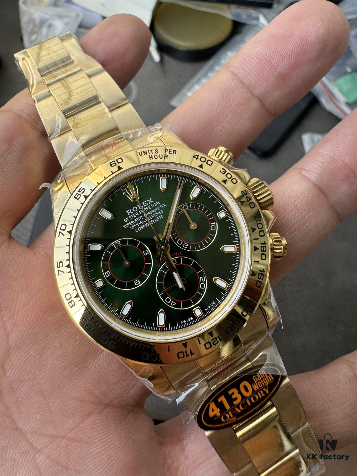 QF Counterweight Green Goldy 4130 Movement