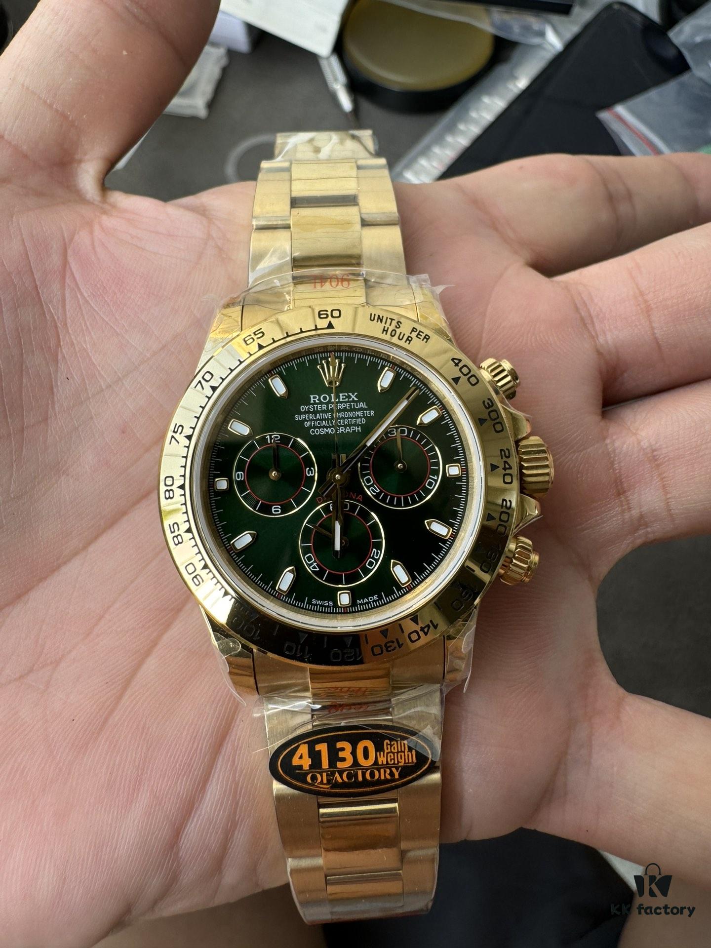 QF Counterweight Green Goldy 4130 Movement
