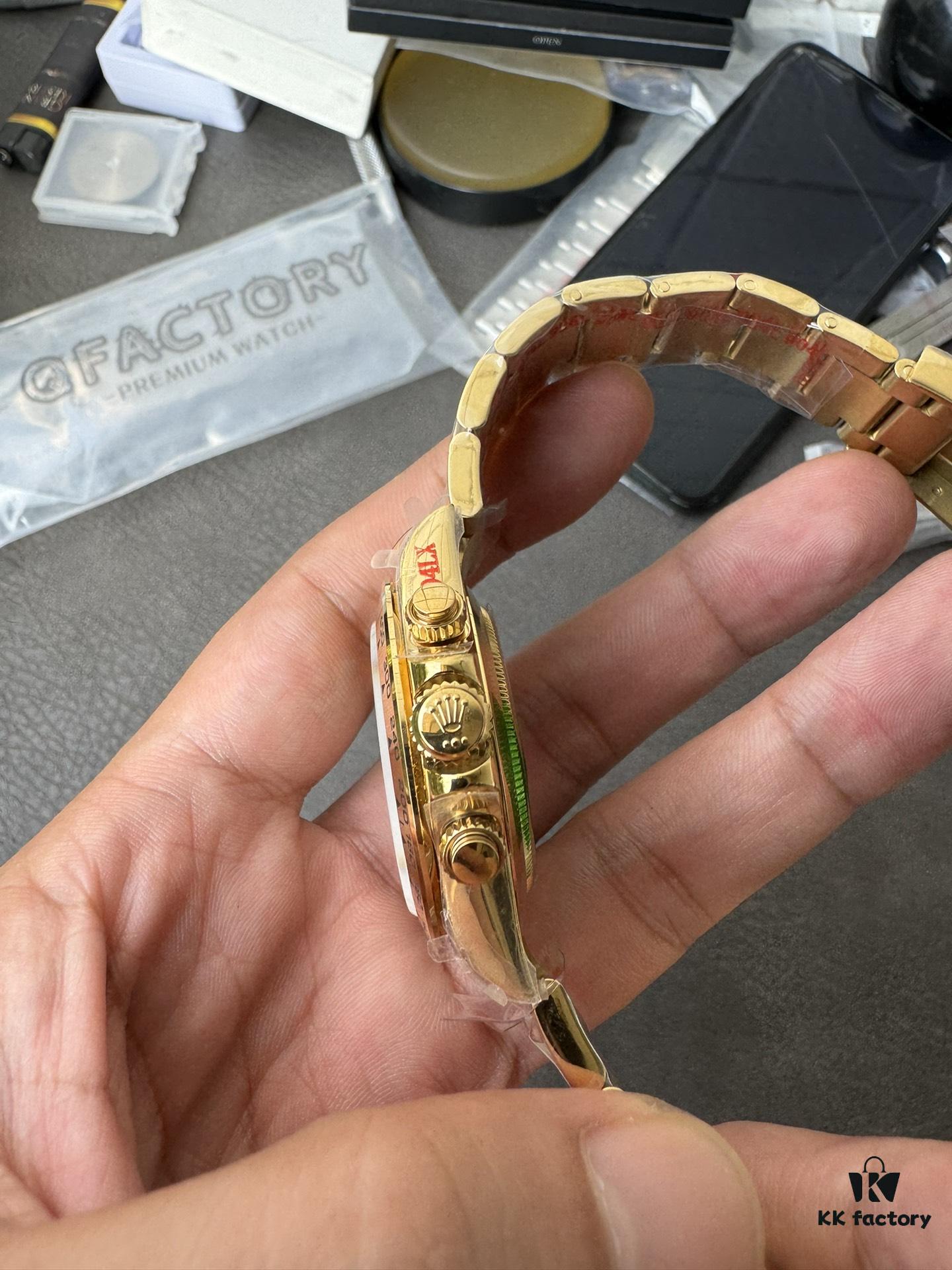 QF Counterweight Gold Dial 4130 Movement