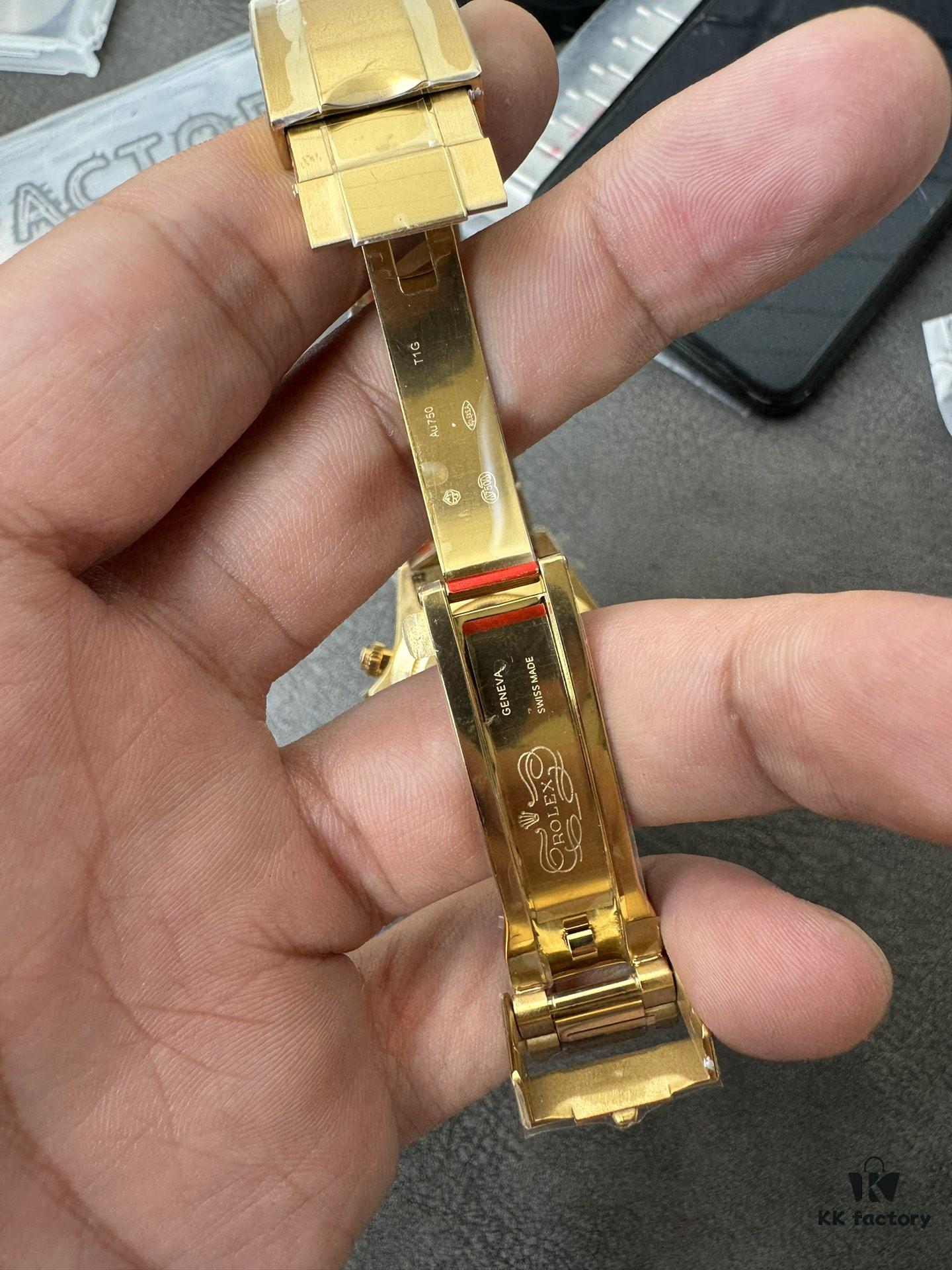 QF Counterweight Gold Dial 4130 Movement