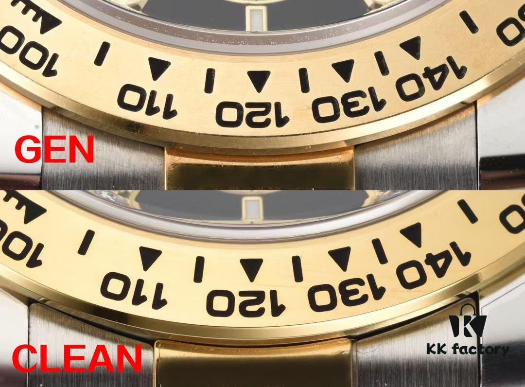 Authentic vs Fake Comparison 🔥🔥🔥 CLEAn Factory / C-Factory 126503 with 4131 Movement, Two-Tone Black 'Noodle' Dial with Diamond Markers or Two-Tone Black Diamond Dial (Moissanite)