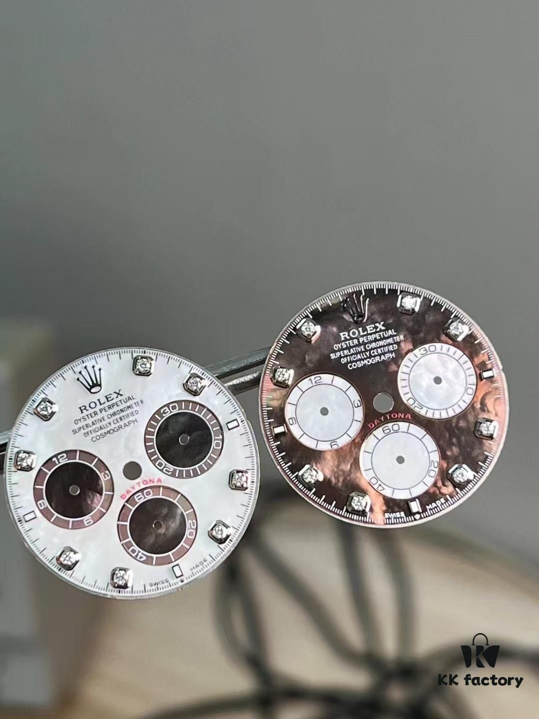 RB New Mother-of-Pearl Dial with 'Di' Character, Compatible with New 4131 Movement, Also Fits Previous 4130 and 4801 Movements, Available with Bezel, Moissanite Bezel Option