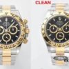Clean Factory / C Factory 126503 with 4131 Movement, Two-Tone Gold Black Dial Diamond Markers (Moissanite)