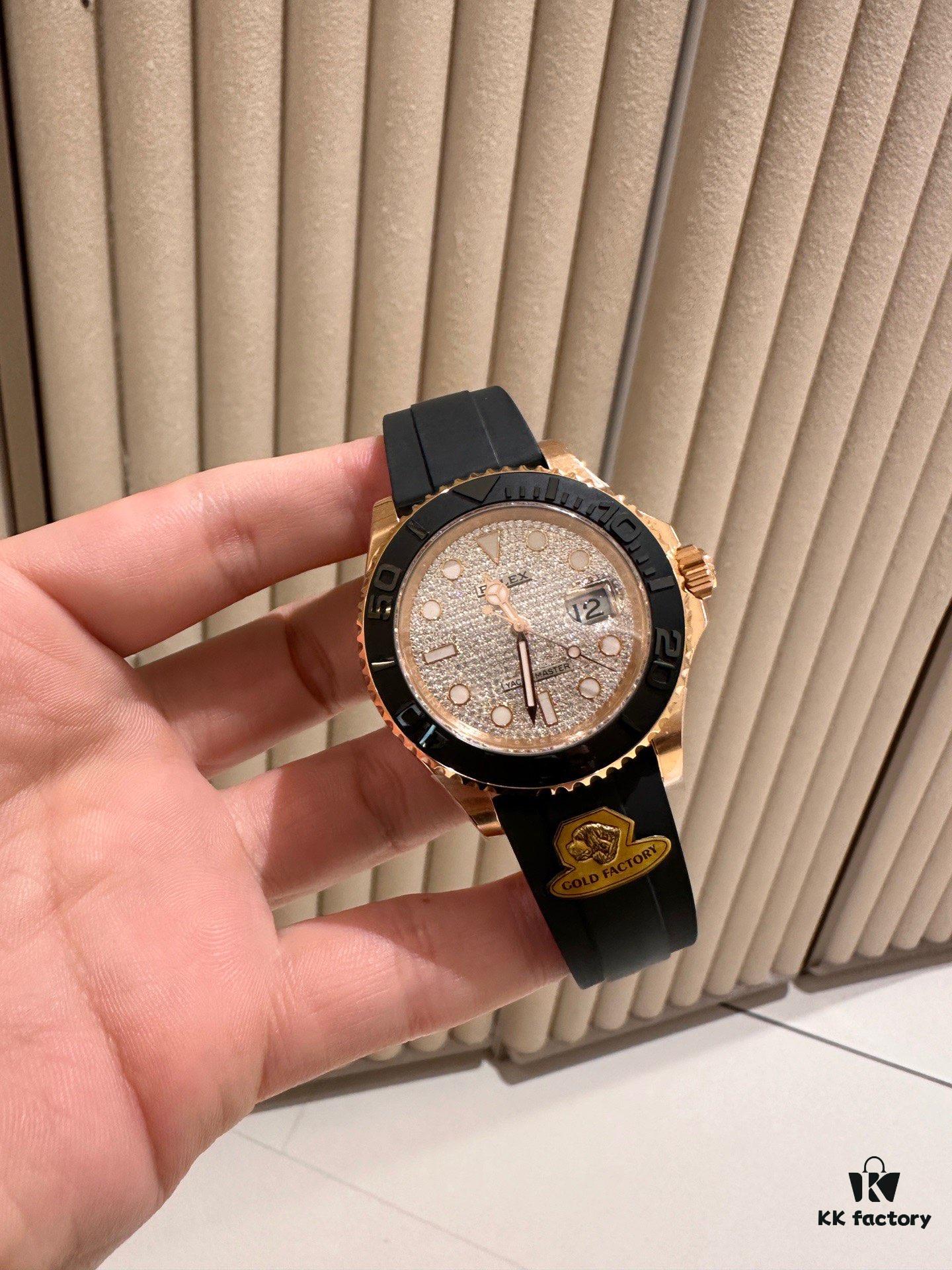 G Factory Introduces 40mm Yachtmaster Series 126655 in Rose Gold with Full Diamond Bezel – A Bold Break from Tradition