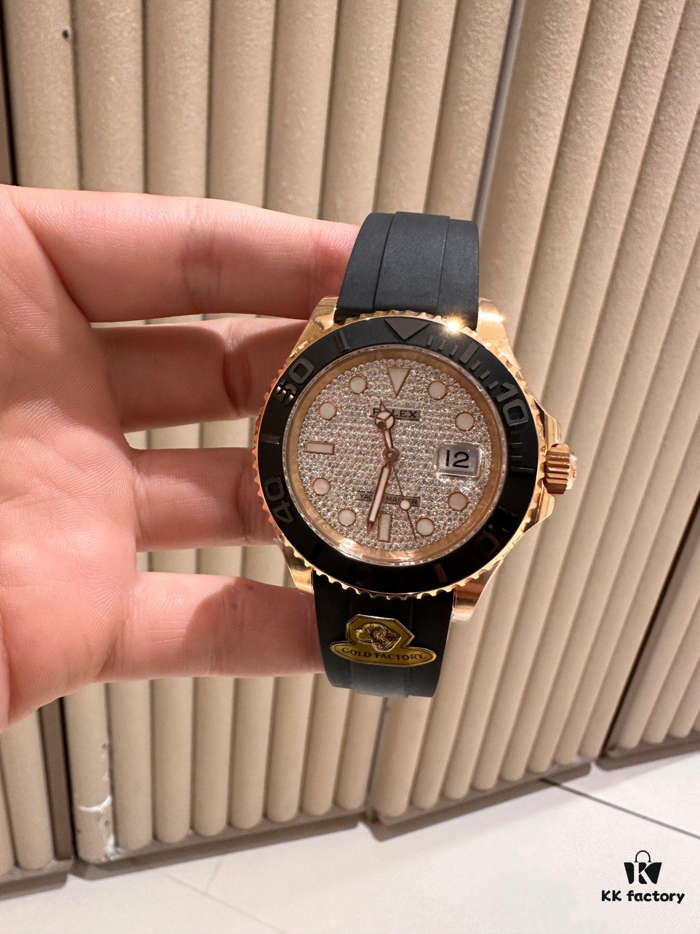 G Factory Introduces 40mm Yachtmaster Series 126655 in Rose Gold with Full Diamond Bezel – A Bold Break from Tradition