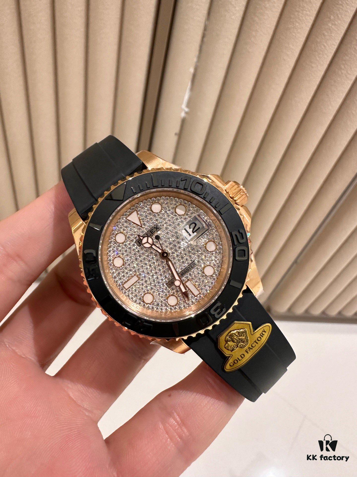 G Factory Introduces 40mm Yachtmaster Series 126655 in Rose Gold with Full Diamond Bezel – A Bold Break from Tradition