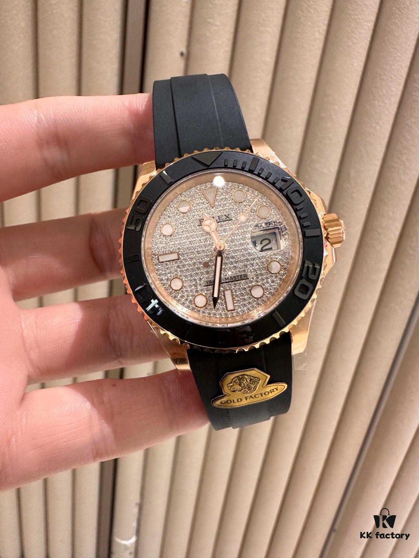 G Factory Introduces 40mm Yachtmaster Series 126655 in Rose Gold with Full Diamond Bezel – A Bold Break from Tradition