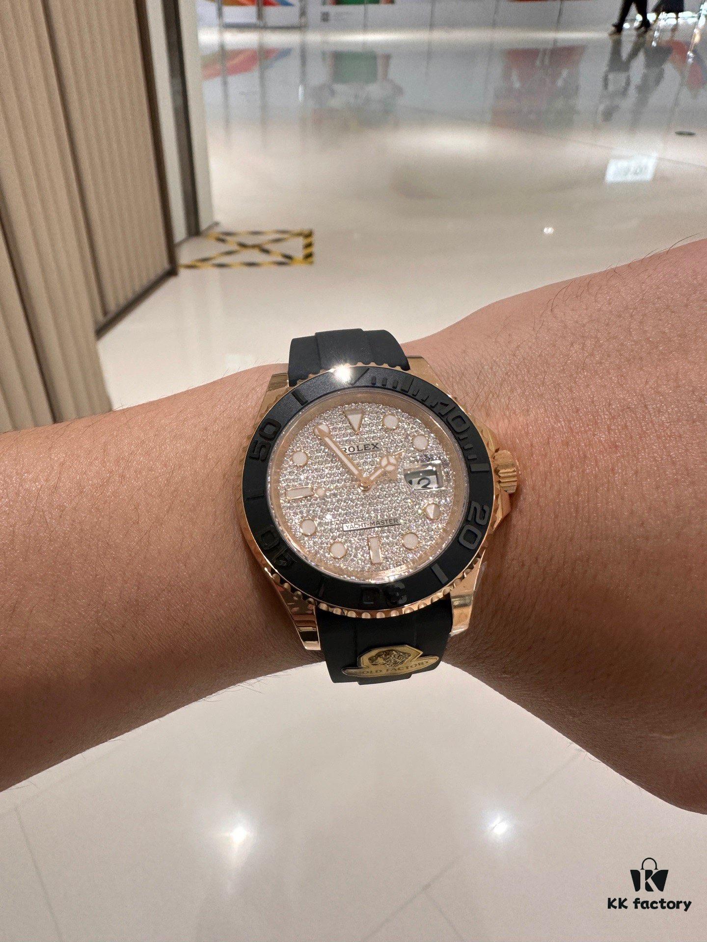 G Factory Introduces 40mm Yachtmaster Series 126655 in Rose Gold with Full Diamond Bezel – A Bold Break from Tradition