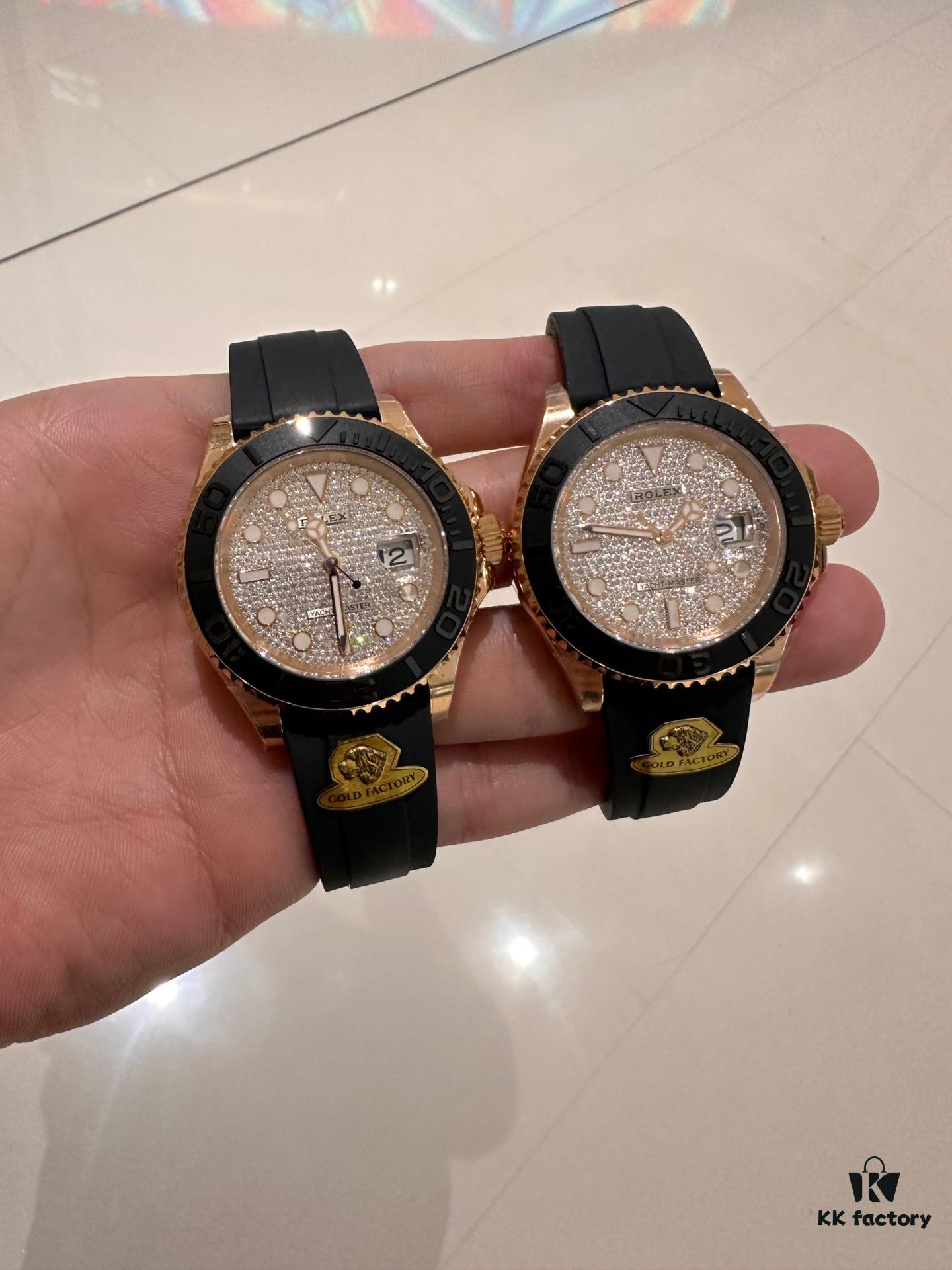 G Factory Introduces 40mm Yachtmaster Series 126655 in Rose Gold with Full Diamond Bezel – A Bold Break from Tradition