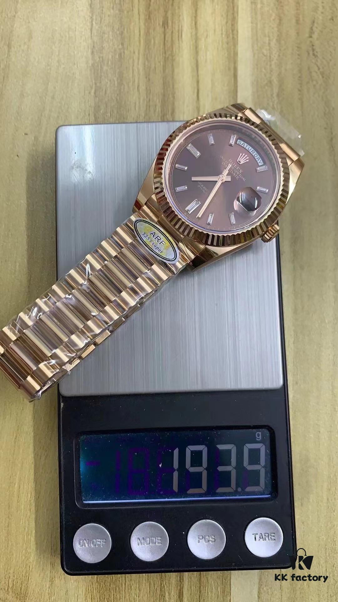 ARF Full Counterweight DD, Dual Calendar Rose Gold Counterweight, 3255 Integrated Movement