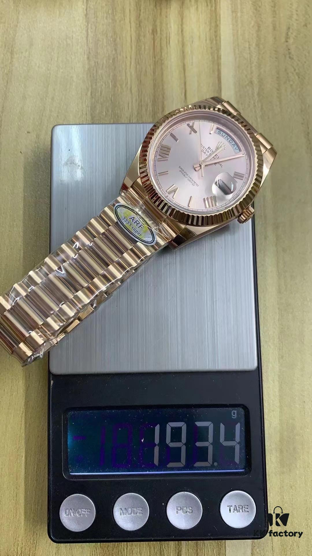 ARF Full Counterweight DD, Dual Calendar Rose Gold Counterweight, 3255 Integrated Movement