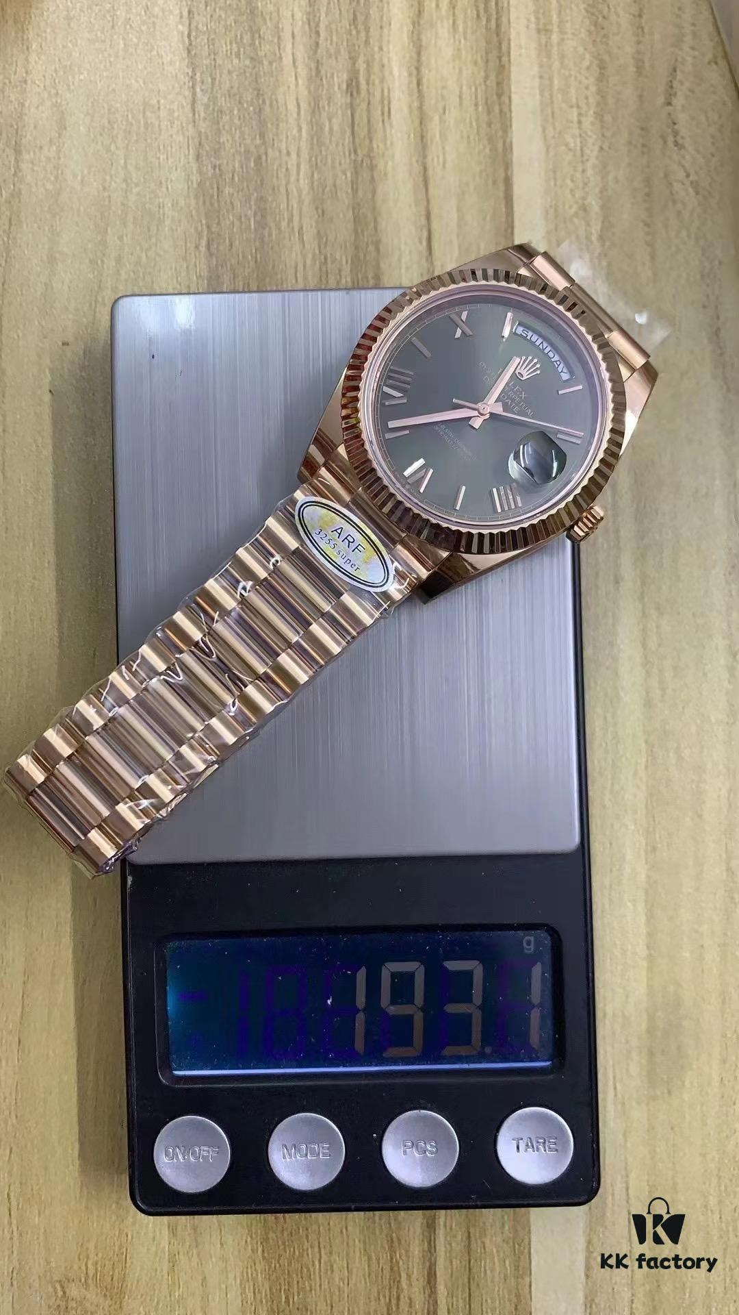 ARF Full Counterweight DD, Dual Calendar Rose Gold Counterweight, 3255 Integrated Movement