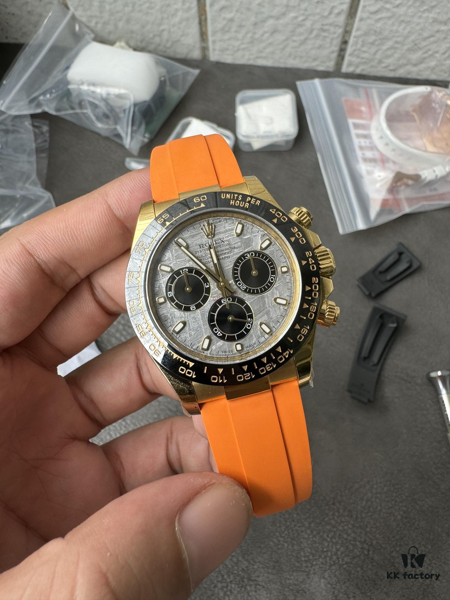 Clean Gold Di Modified RB Meteorite Disc with Gold-Plated Back and Orange Replacement Tape