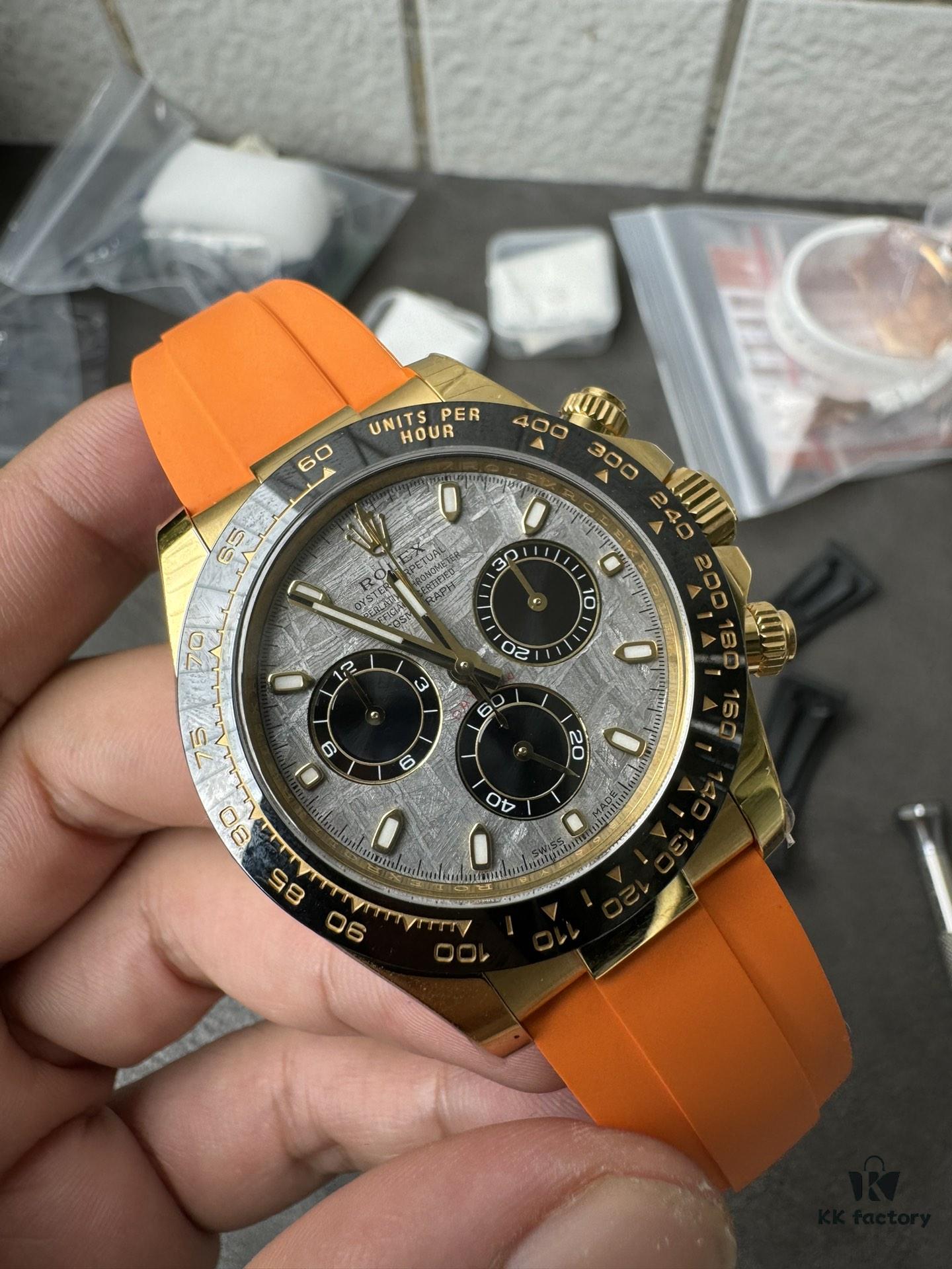 Clean Gold Di Modified RB Meteorite Disc with Gold-Plated Back and Orange Replacement Tape