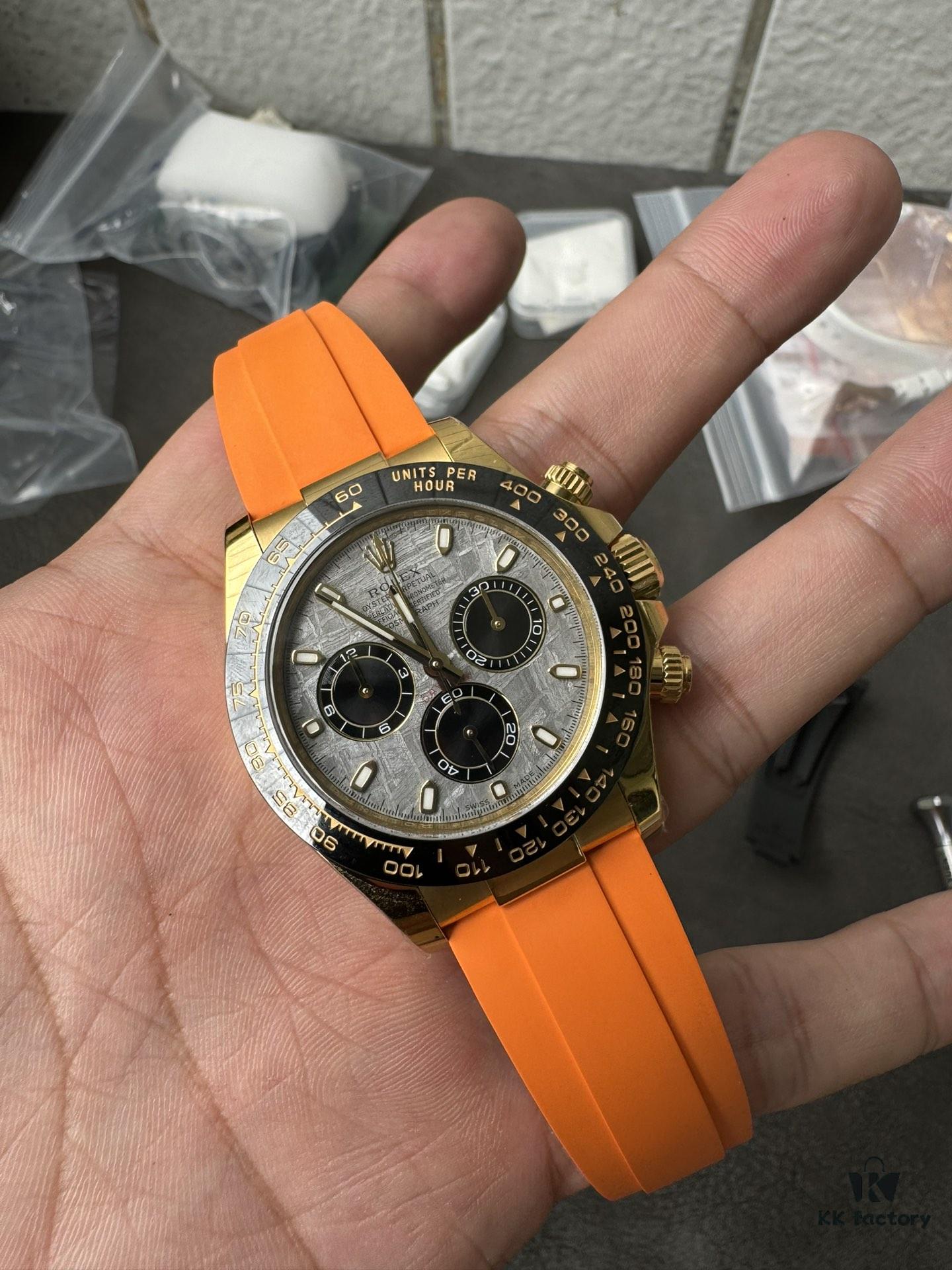 Clean Gold Di Modified RB Meteorite Disc with Gold-Plated Back and Orange Replacement Tape