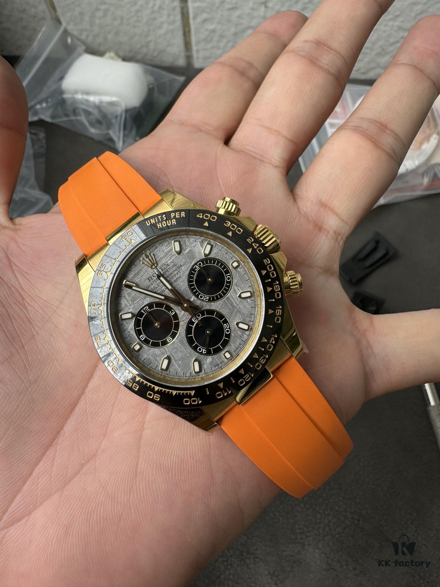 Clean Gold Di Modified RB Meteorite Disc with Gold-Plated Back and Orange Replacement Tape