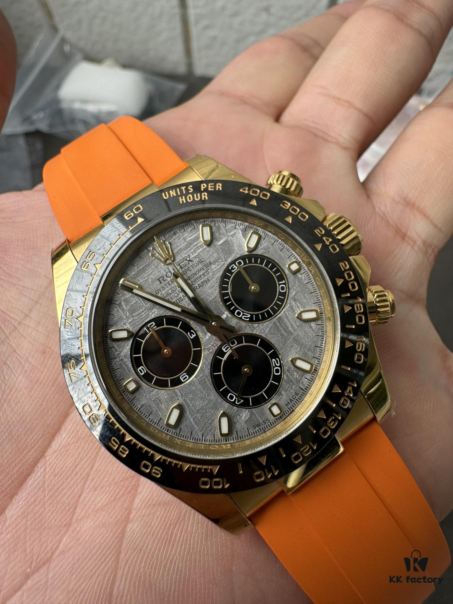 Clean Gold Di Modified RB Meteorite Disc with Gold-Plated Back and Orange Replacement Tape