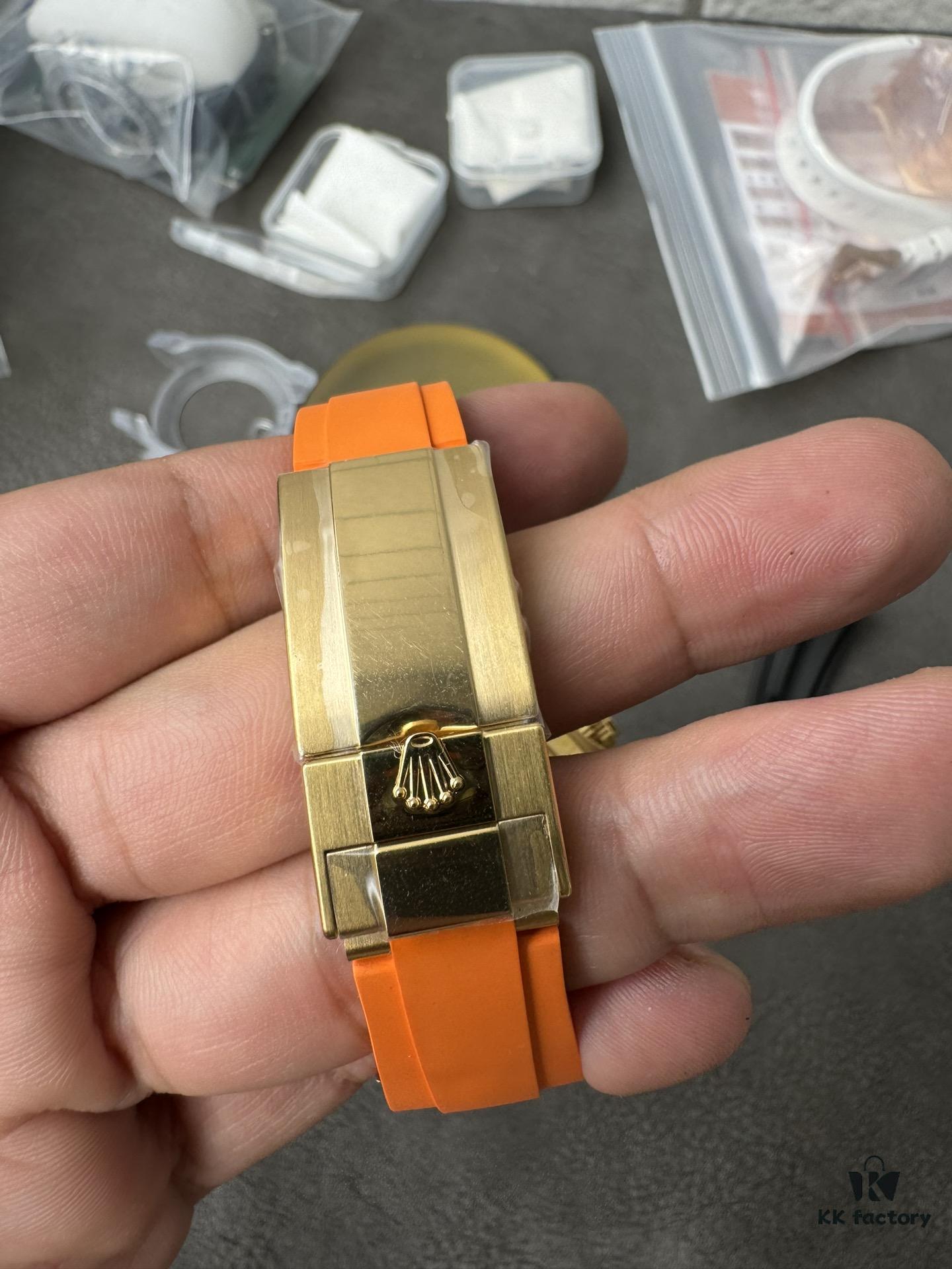 Clean Gold Di Modified RB Meteorite Disc with Gold-Plated Back and Orange Replacement Tape