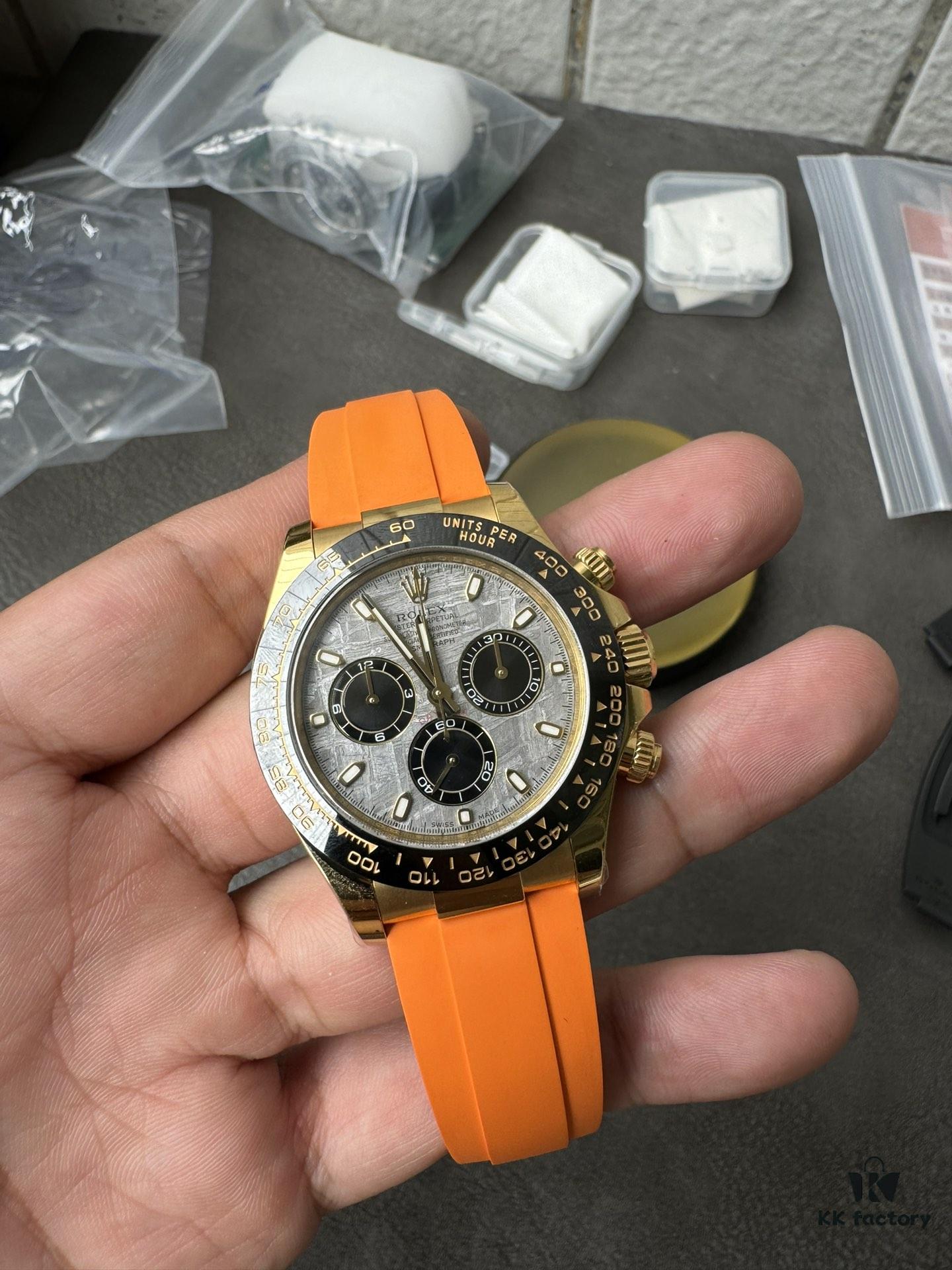 Clean Gold Di Modified RB Meteorite Disc with Gold-Plated Back and Orange Replacement Tape