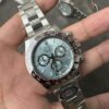 C Factory New Arrival 4131 Ice Blue Dial with Engraving, Transparent Case Back