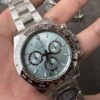 C Factory New Arrival 4131 Ice Blue Dial with Engraving, Transparent Case Back