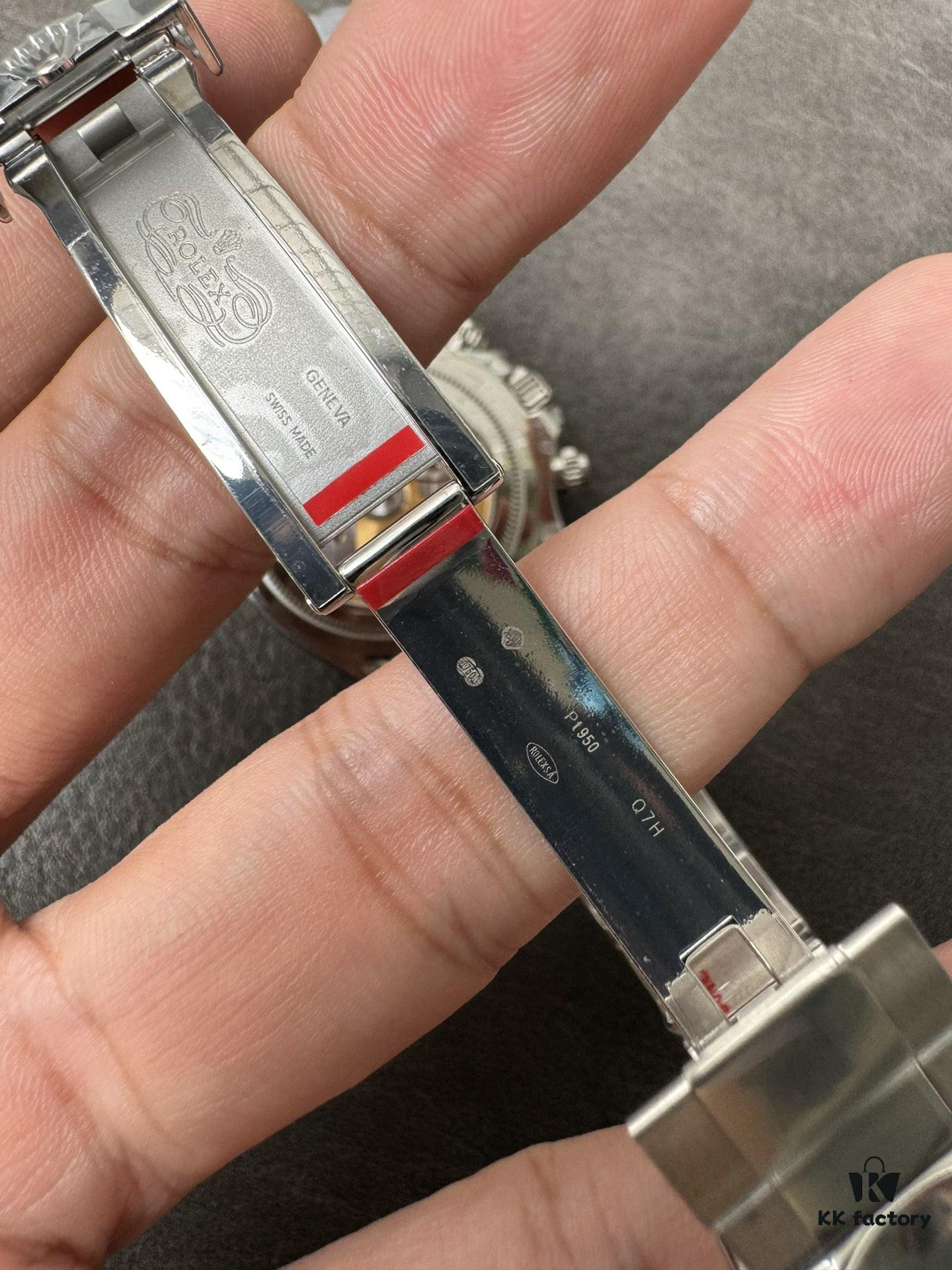 C Factory New Arrival 4131 Ice Blue Dial with Engraving, Transparent Case Back