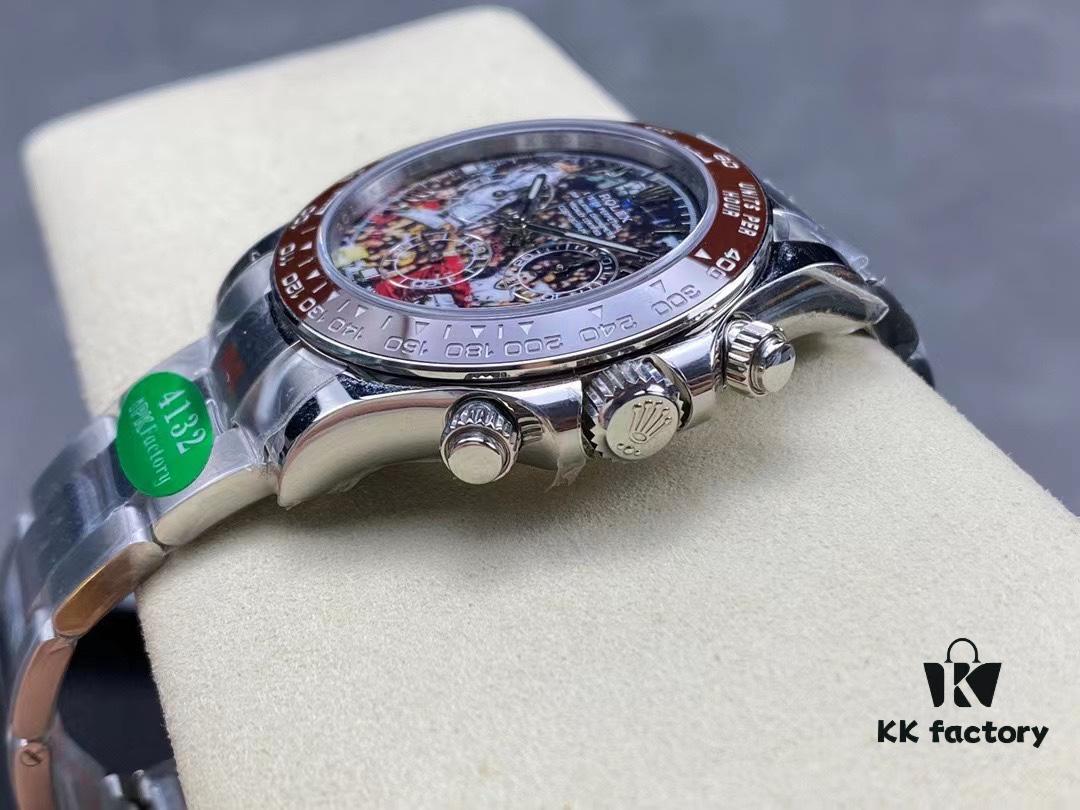 IPK Custom Modified Rolex Daytona CR7 Edition, Dan Dong 4132 Movement