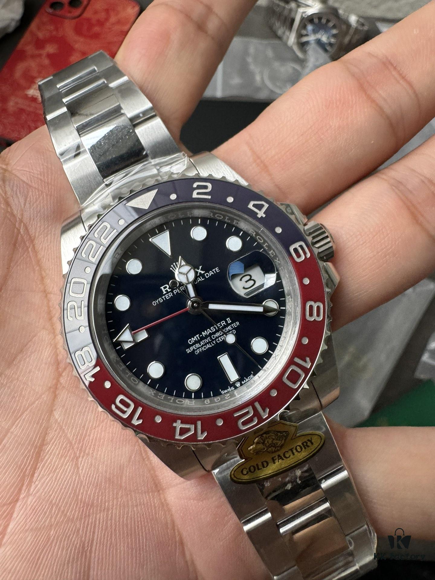 Gold Factory Dog Factory Upgrade V2 Top Version Weighted Greenwich 18K Gold Edition No Peeling No Fading