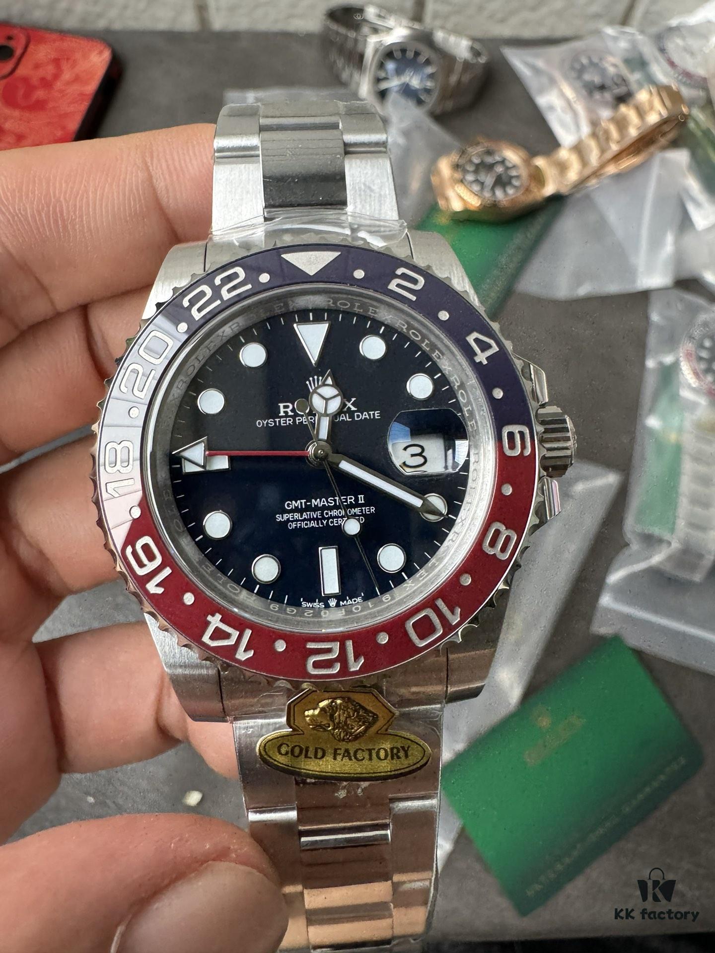 Gold Factory Dog Factory Upgrade V2 Top Version Weighted Greenwich 18K Gold Edition No Peeling No Fading