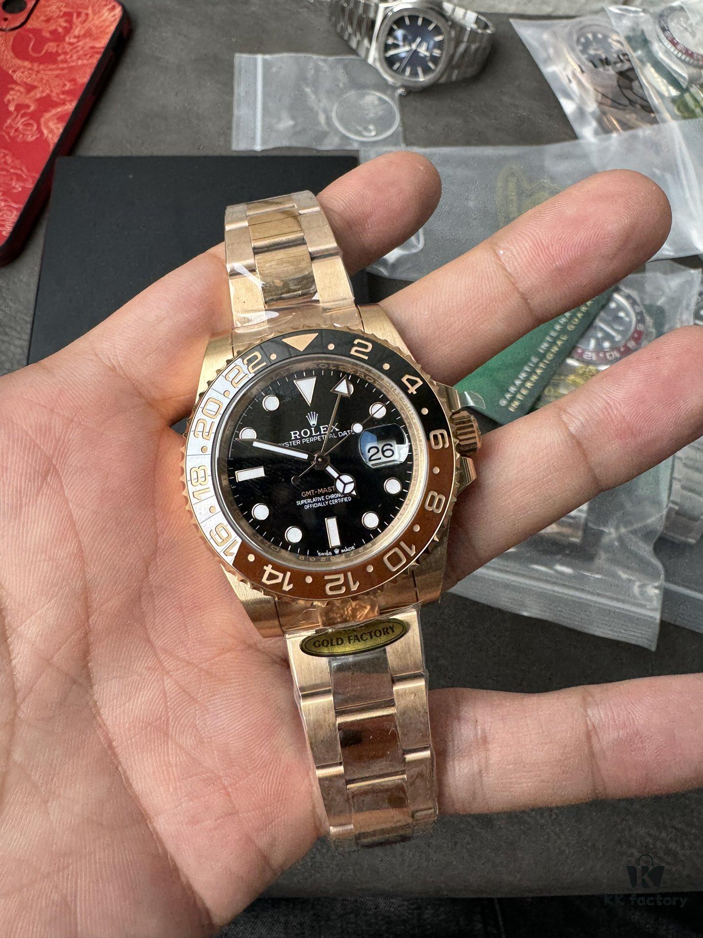 Gold Factory Dog Factory Upgrade V2 Top Version Weighted Greenwich 18K Gold Edition No Peeling No Fading