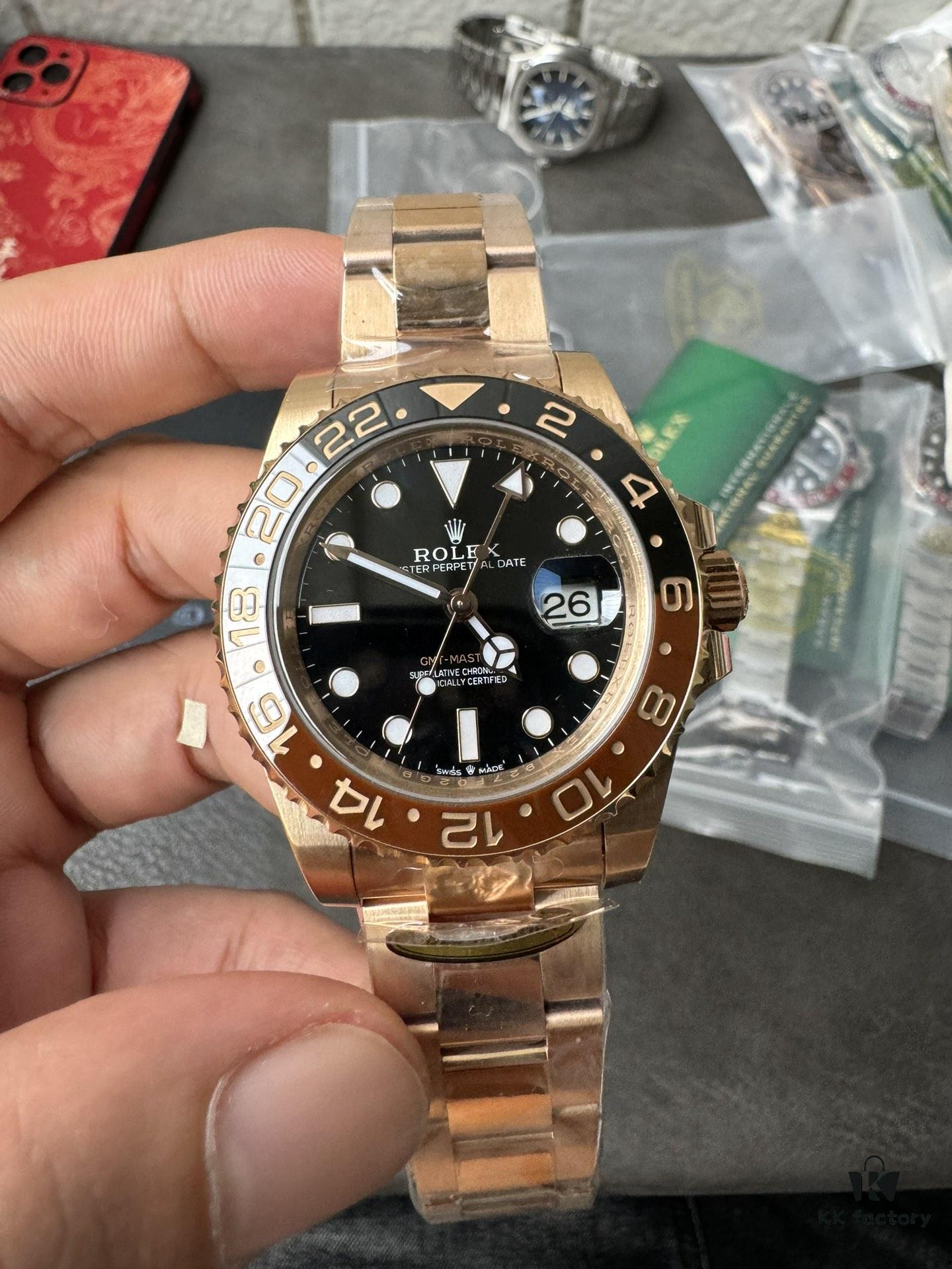 Gold Factory Dog Factory Upgrade V2 Top Version Weighted Greenwich 18K Gold Edition No Peeling No Fading