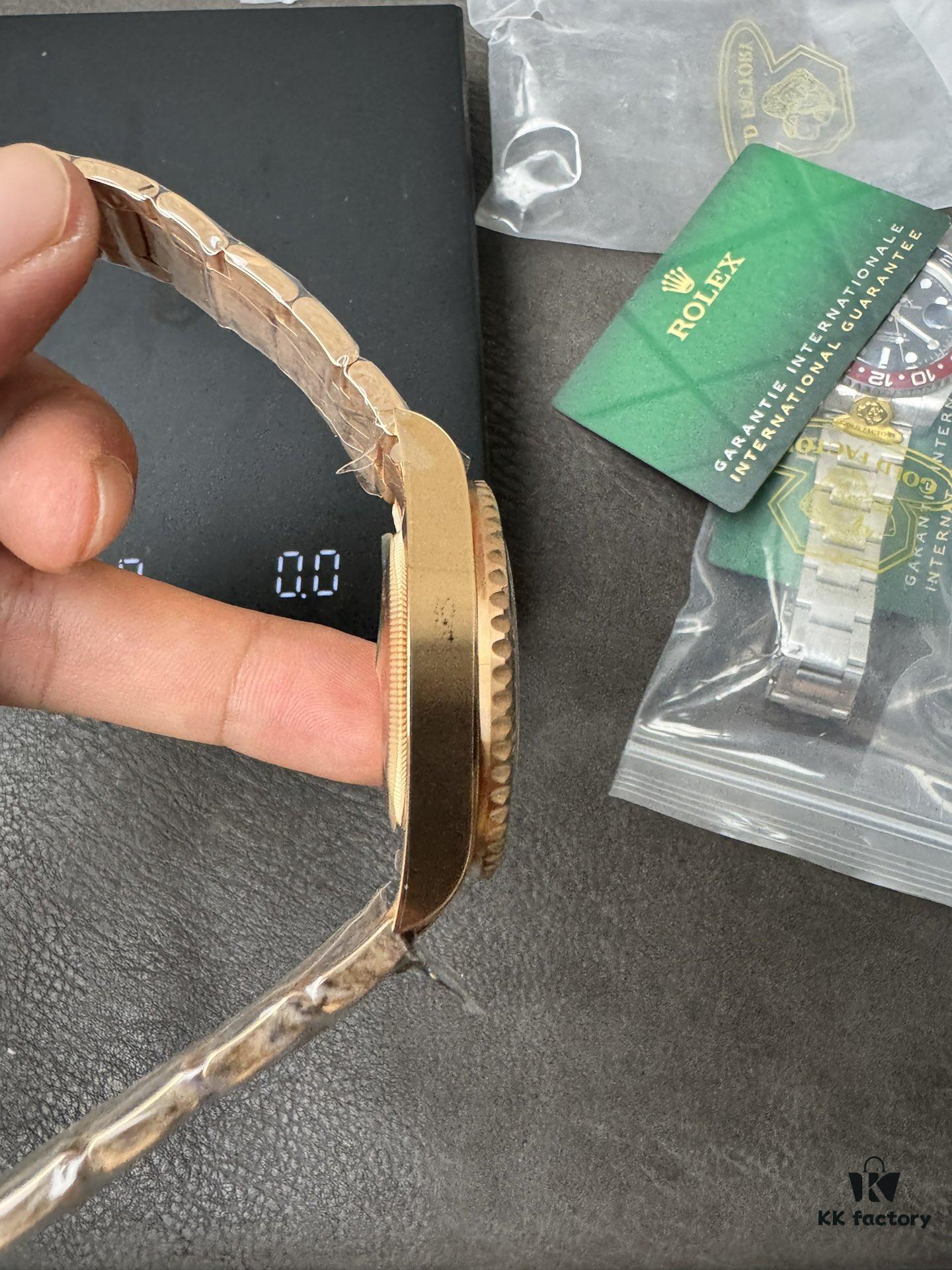 Gold Factory Dog Factory Upgrade V2 Top Version Weighted Greenwich 18K Gold Edition No Peeling No Fading