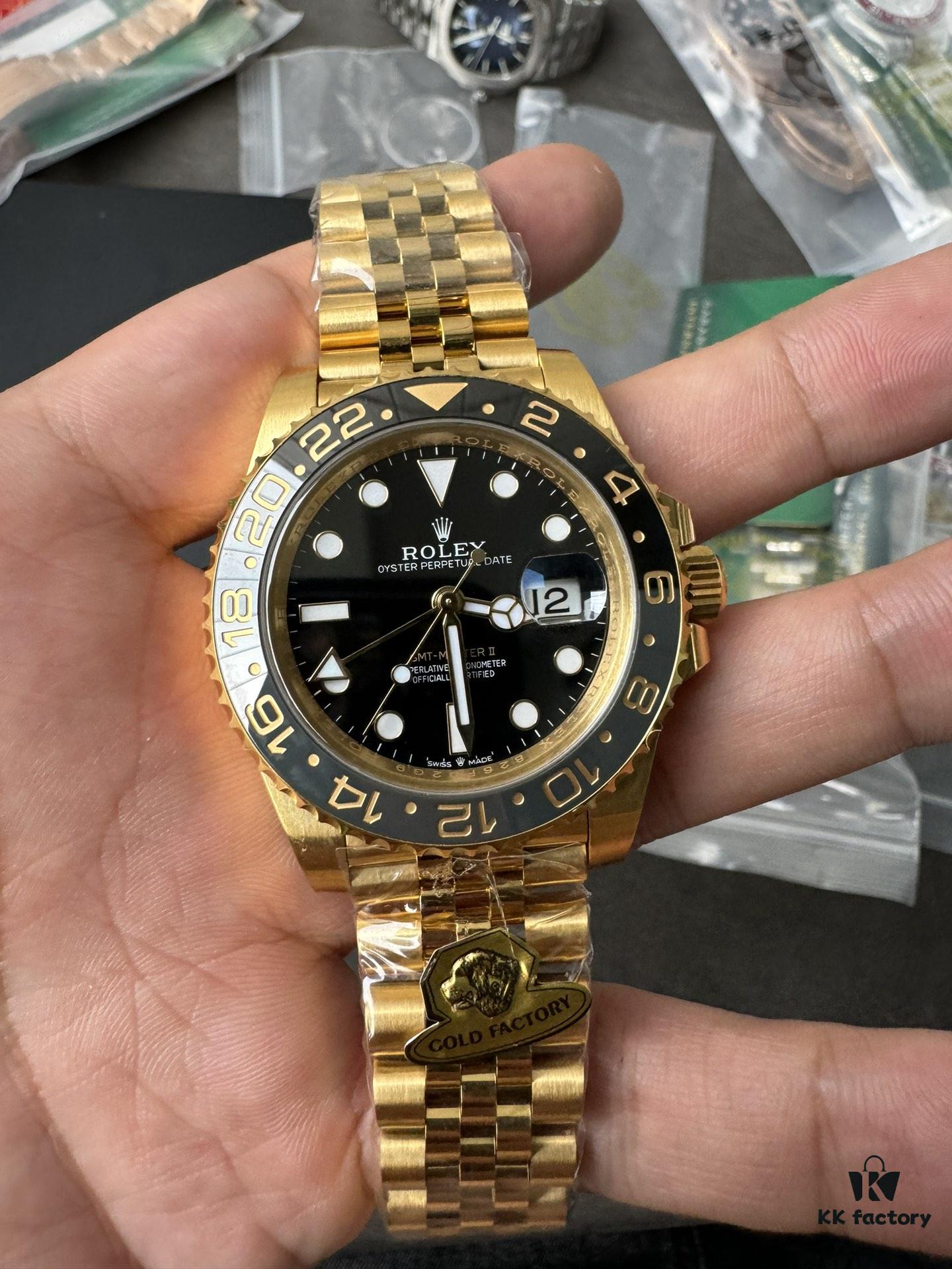 Gold Factory Dog Factory Upgrade V2 Top Version Weighted Greenwich 18K Gold Edition No Peeling No Fading