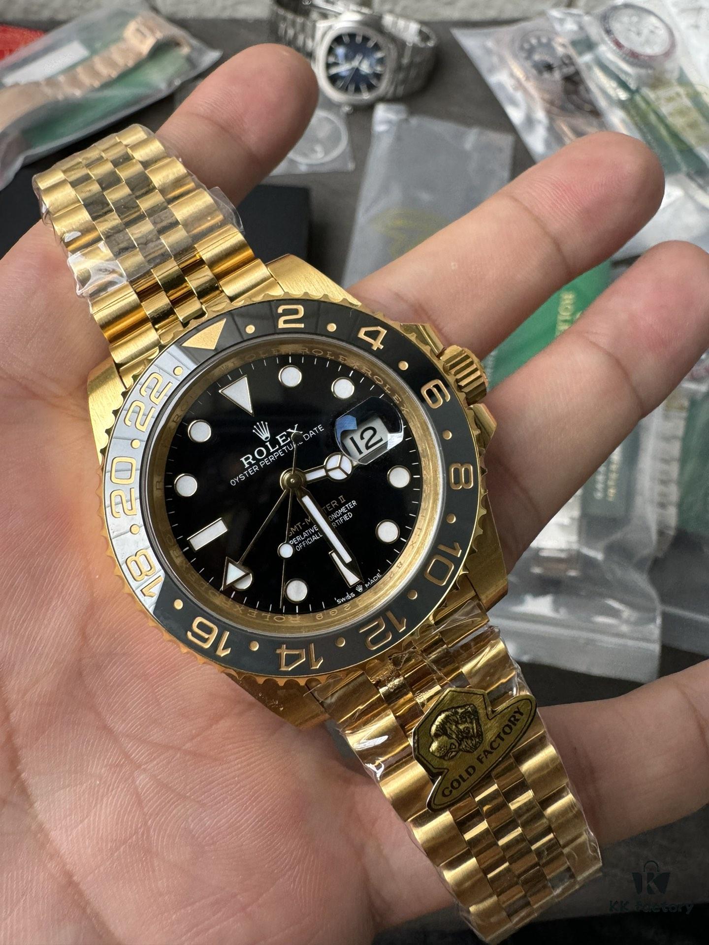 Gold Factory Dog Factory Upgrade V2 Top Version Weighted Greenwich 18K Gold Edition No Peeling No Fading