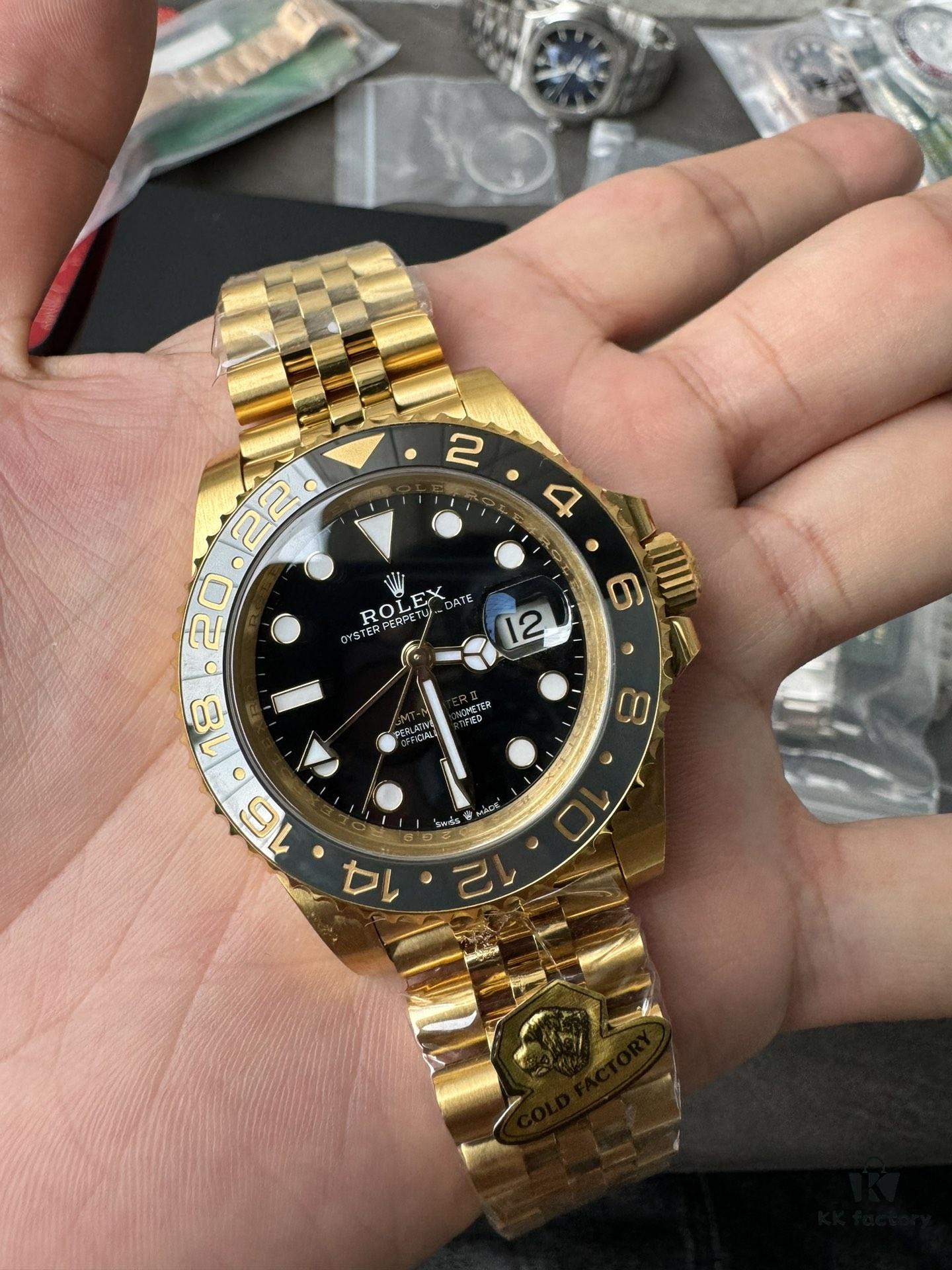 Gold Factory Dog Factory Upgrade V2 Top Version Weighted Greenwich 18K Gold Edition No Peeling No Fading