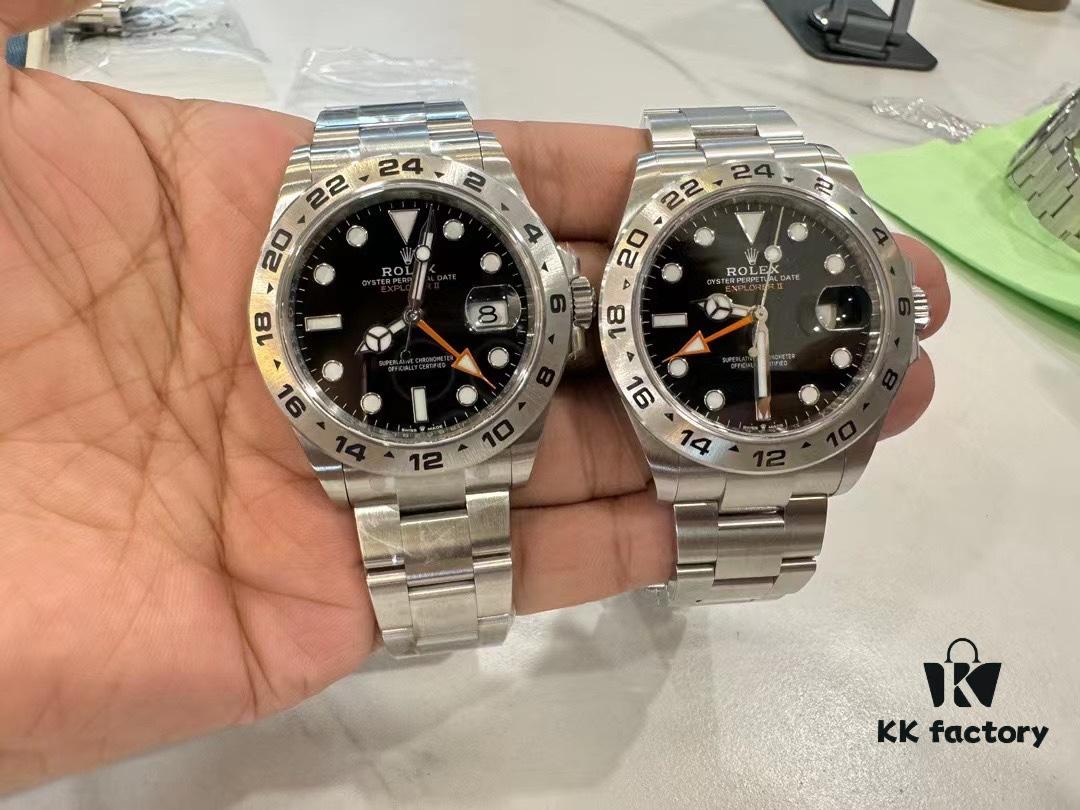 Explorer II 226570 Natural Light Authentic vs Fake Comparison