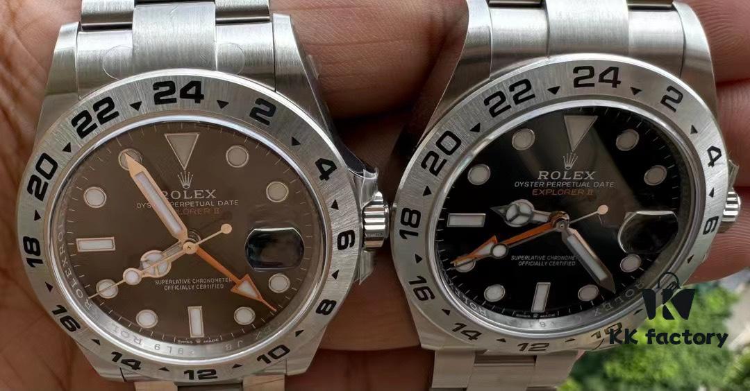 Explorer II 226570 Natural Light Authentic vs Fake Comparison
