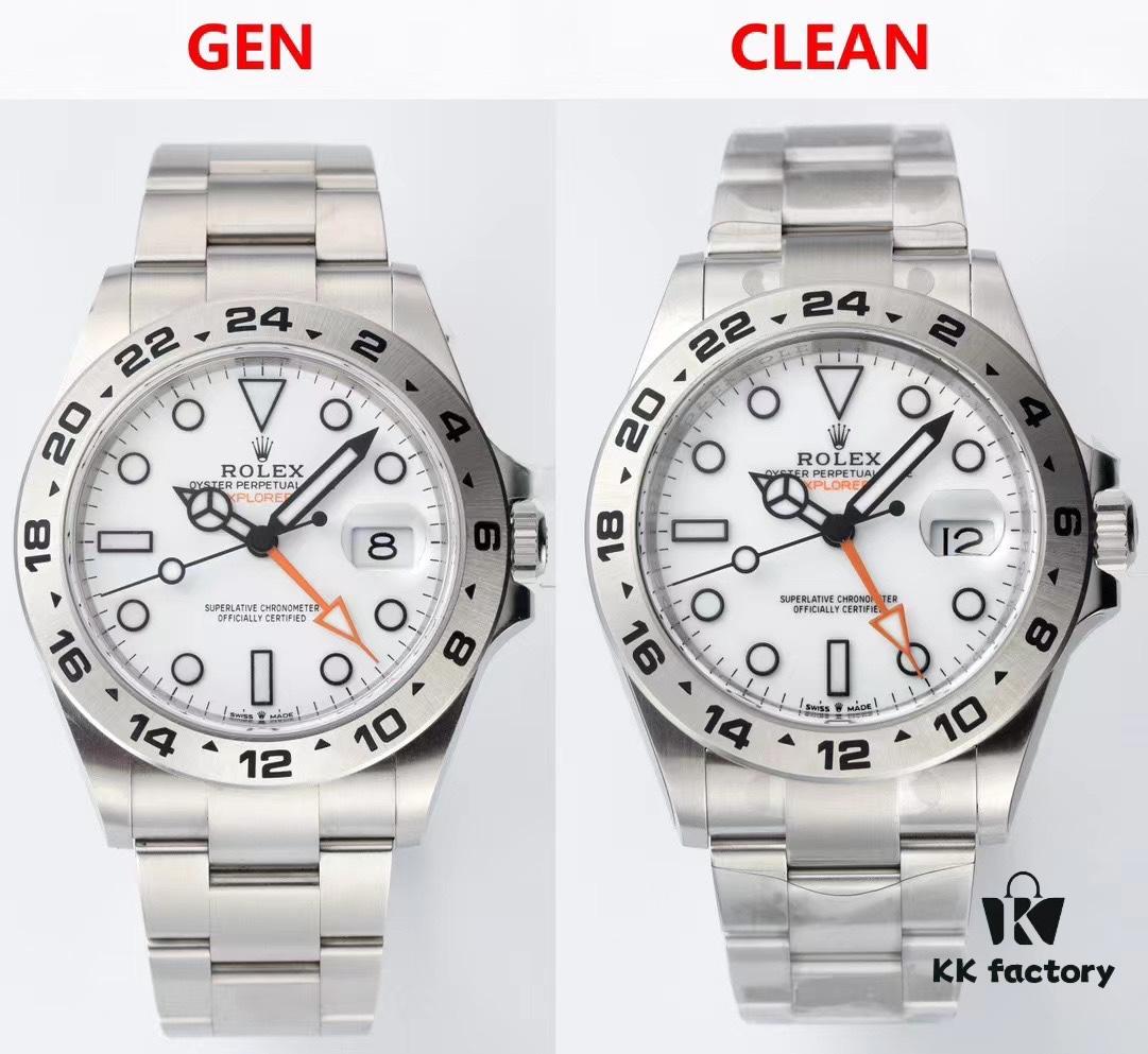 CLEAN Factory C Factory 226570 Explorer II Prospex Black/White Dial with Dan Dong 3285 Movement